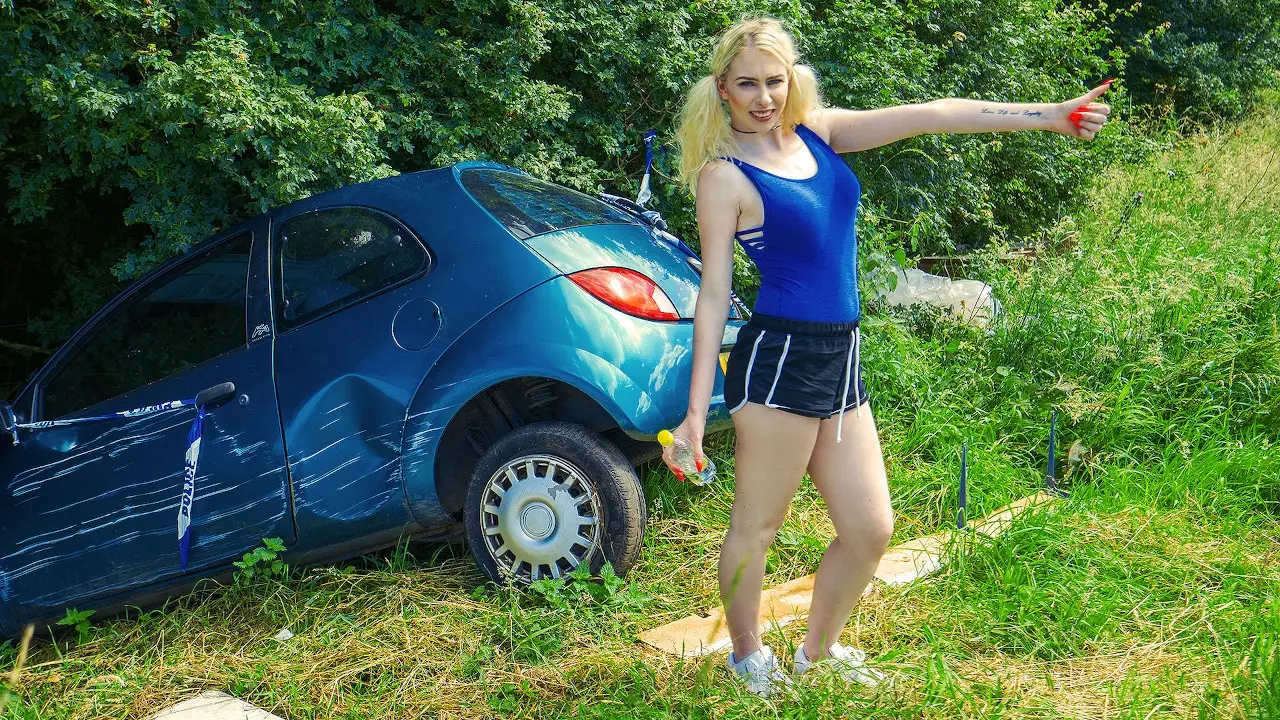 Busty Brit Blows her Rescuer - Stranded Teens
